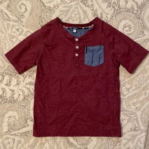 Boys Ben Sherman Maroon T-shirt